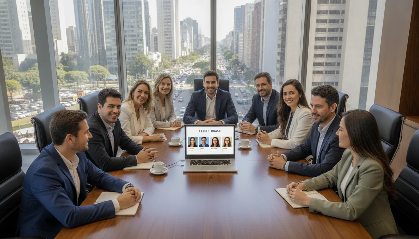 Executivos da Natura e governo discutem cursos do CadÚnico em sala de conferência | Imagine Company - Agência de Marketing e Vendas em Goiânia - GO - BRASIL