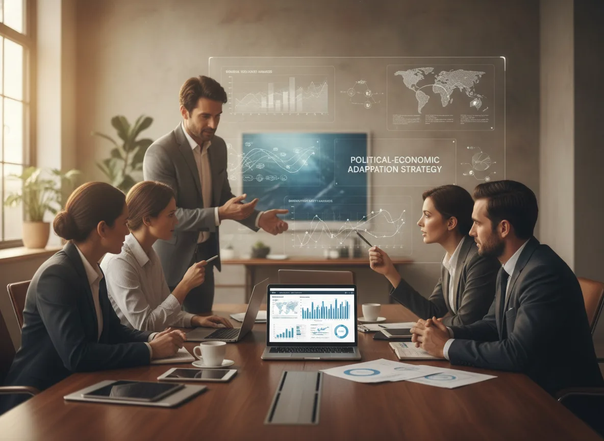 Reunião de equipe discutindo estratégias políticas e econômicas. | Imagine Company - Agência de Marketing e Vendas em Goiânia - GO - BRASIL