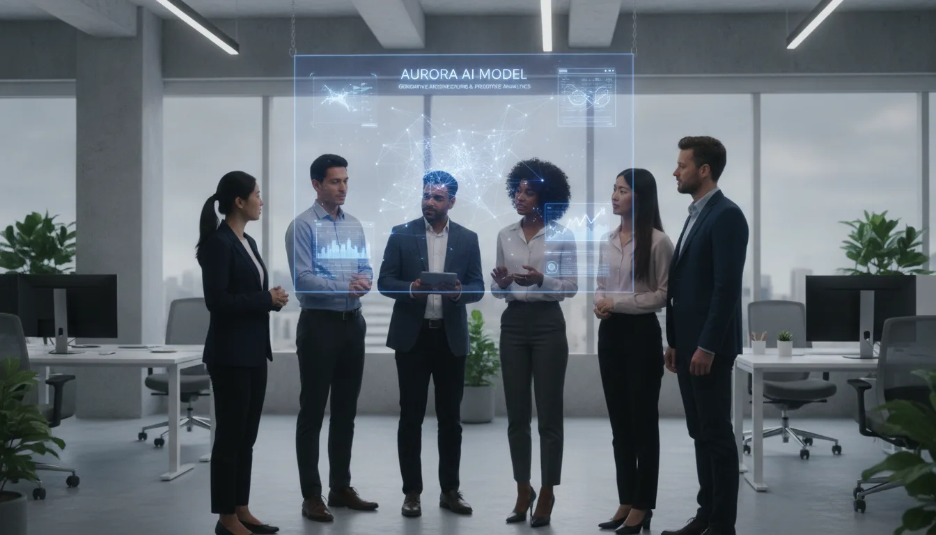 Pessoas em escritório analisam projeção do modelo Claude Opus 5.5 | Imagine Company - Agência de Marketing e Vendas em Goiânia - GO - BRASIL