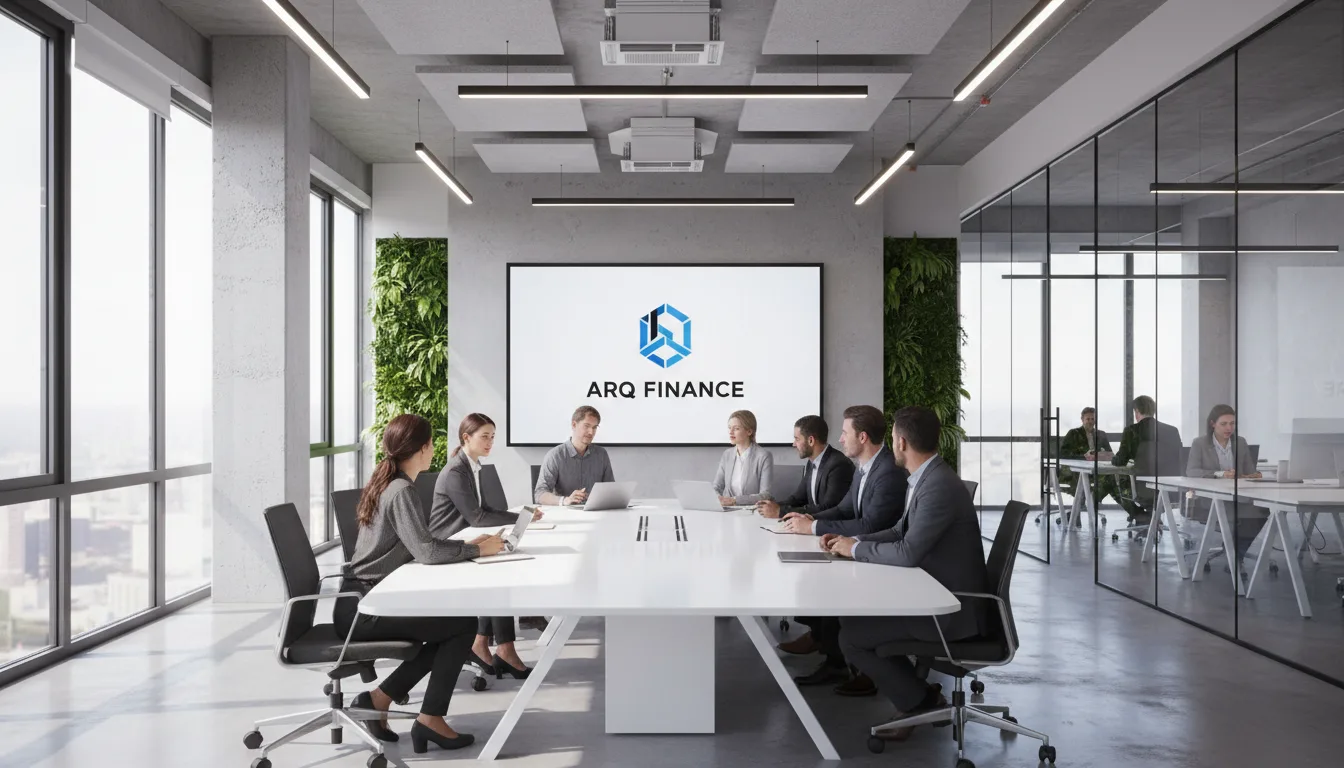 Pessoas em reunião na ARQ Finance discutindo conta global inovadora | Imagine Company - Agência de Marketing e Vendas em Goiânia - GO - BRASIL
