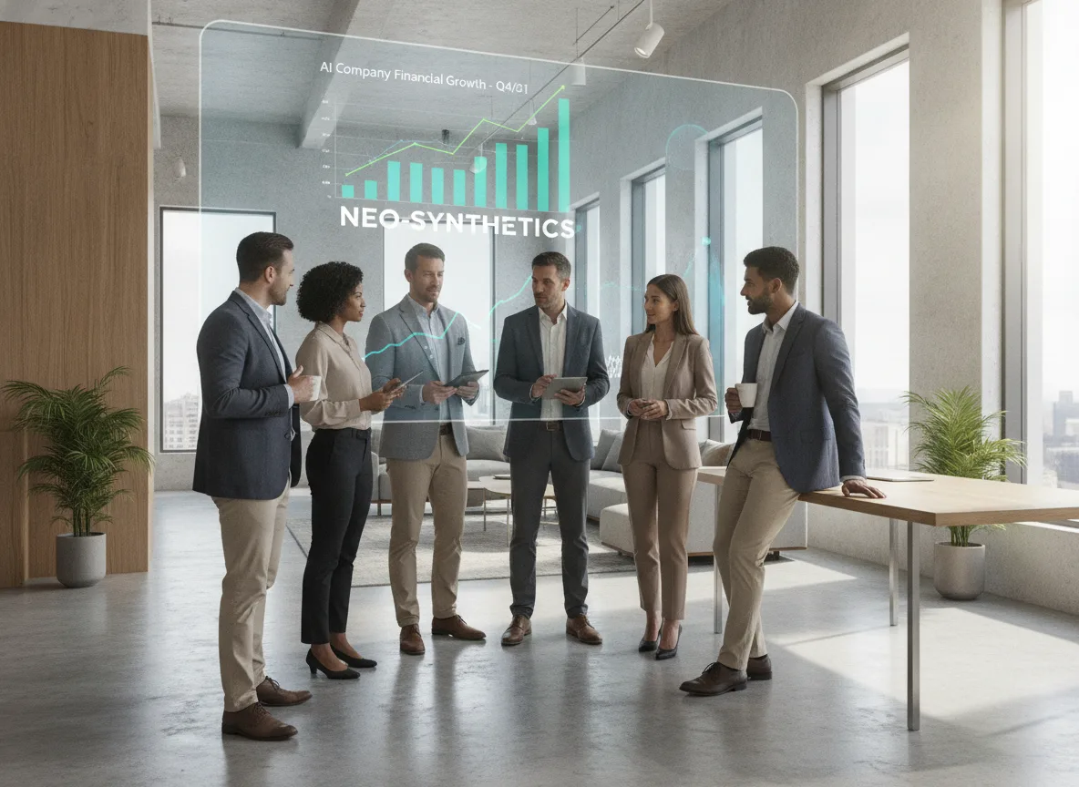 Grupo de executivos analisando gráficos financeiros em sala de reunião moderna | Imagine Company - Agência de Marketing e Vendas em Goiânia - GO - BRASIL