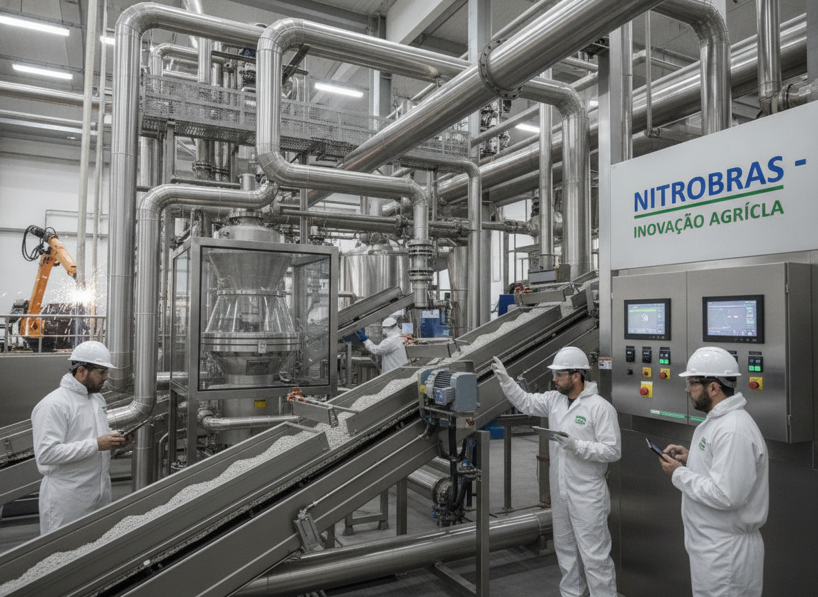Funcionários em fábrica de fertilizantes no Brasil | Imagine Company - Agência de Marketing e Vendas em Goiânia - GO - BRASIL