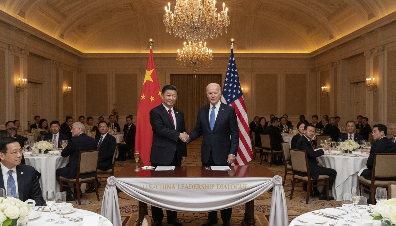Líderes da China e EUA apertam as mãos em evento formal | Imagine Company - Agência de Marketing e Vendas em Goiânia - GO - BRASIL