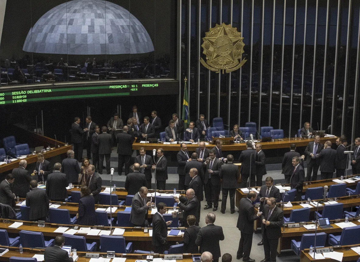 Plenário do Congresso Nacional com parlamentares discutindo reformas e conflitos no Supremo | Imagine Company - Agência de Marketing e Vendas em Goiânia - GO - BRASIL
