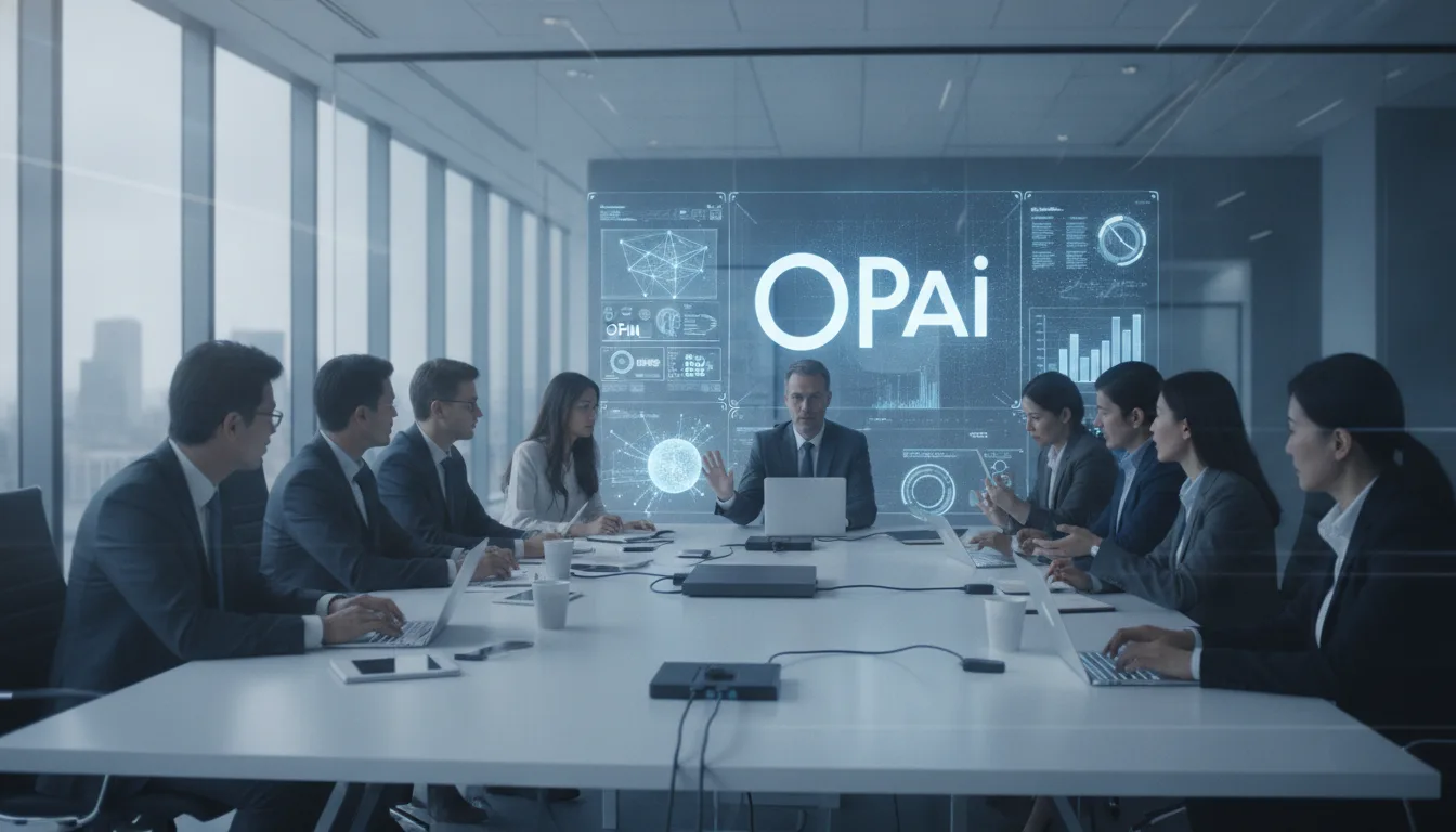 Executivos em reunião sobre crise na OpenAI e IPO | Imagine Company - Agência de Marketing e Vendas em Goiânia - GO - BRASIL