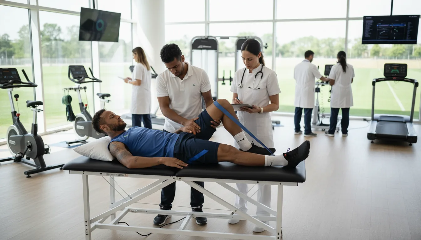 Neymar em fisioterapia com equipe médica na seleção | Imagine Company - Agência de Marketing e Vendas em Goiânia - GO - BRASIL