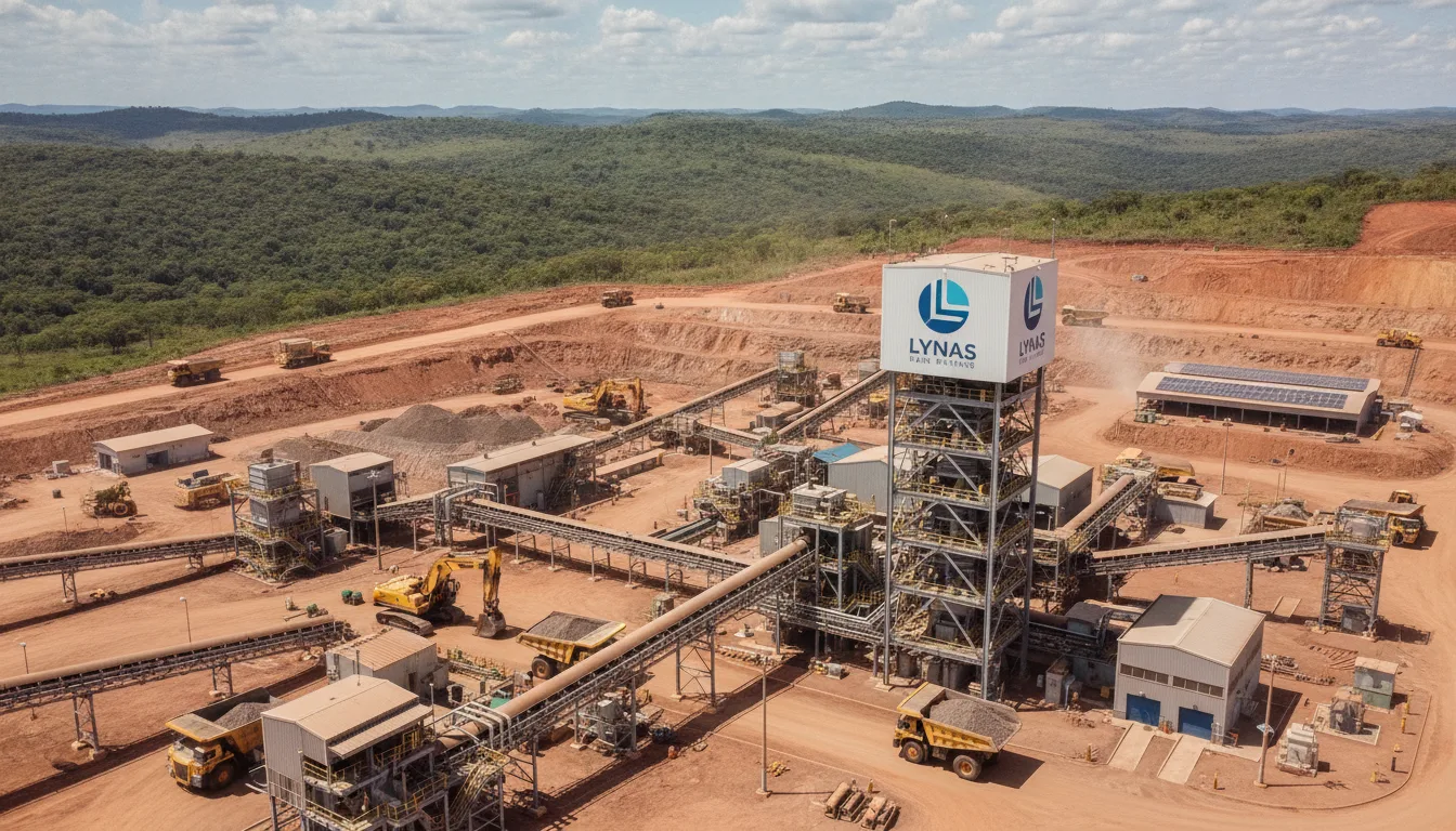 Vista aérea de instalação de mineração de terras raras em área rural | Imagine Company - Agência de Marketing e Vendas em Goiânia - GO - BRASIL