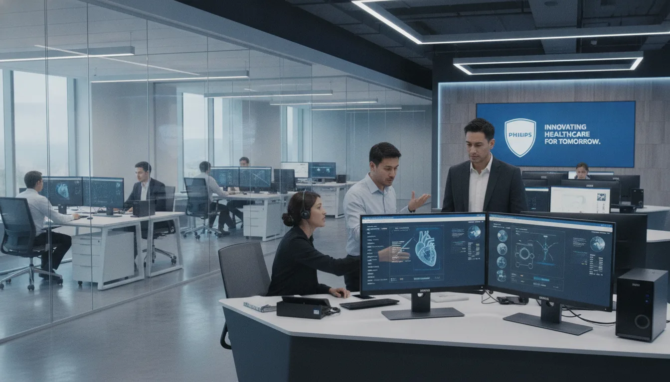 Felipe Basso em reunião sobre IA e saúde na Philips | Imagine Company - Agência de Marketing e Vendas em Goiânia - GO - BRASIL