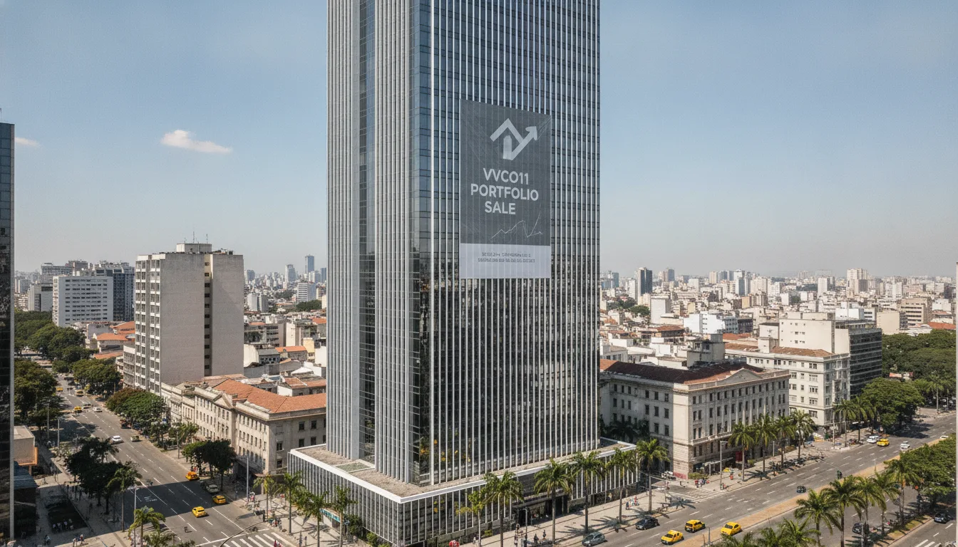 Prédio comercial alto com anúncio de venda de portfólio imobiliário | Imagine Company - Agência de Marketing e Vendas em Goiânia - GO - BRASIL