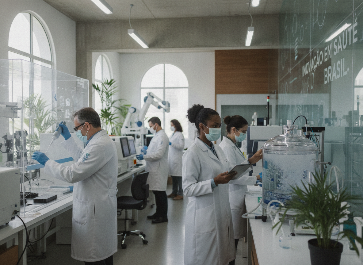Cientistas em laboratório de pesquisa em saúde no Brasil | Imagine Company - Agência de Marketing e Vendas em Goiânia - GO - BRASIL