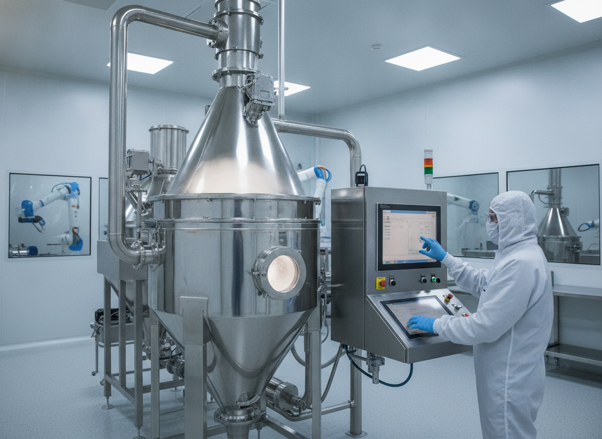 Técnico opera equipamento em laboratório da Hovione em Nova Jérsia | Imagine Company - Agência de Marketing e Vendas em Goiânia - GO - BRASIL