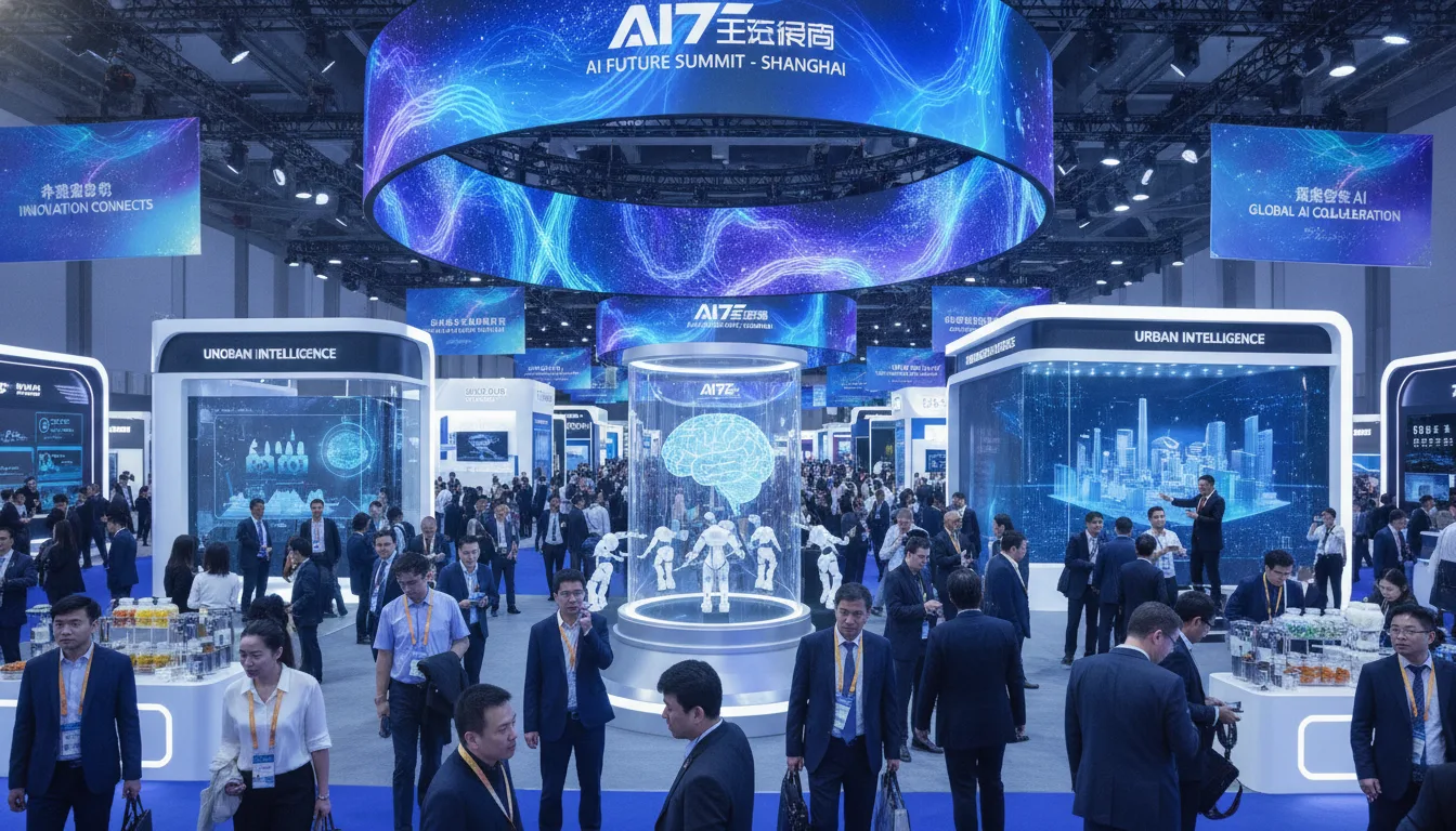 Pessoas em evento de tecnologia com foco em IA na China. | Imagine Company - Agência de Marketing e Vendas em Goiânia - GO - BRASIL