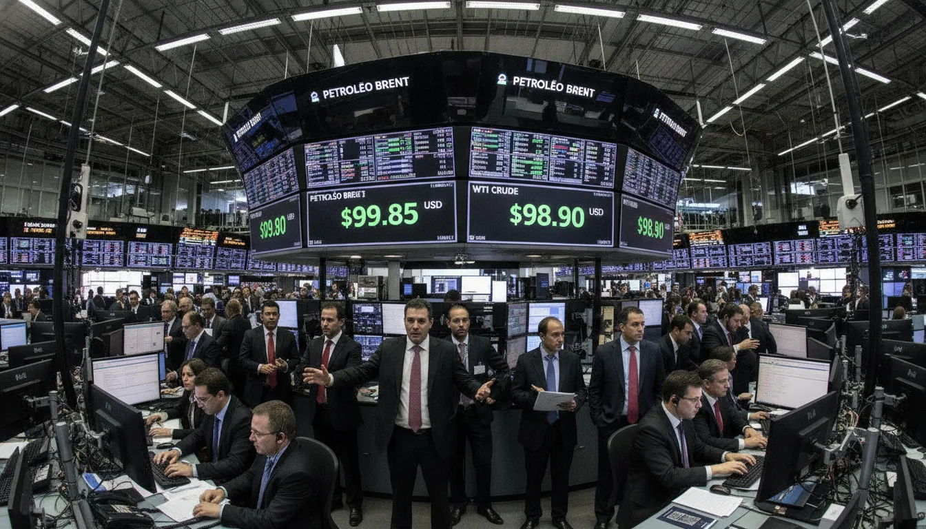 Investidores Voltam do Feriado com Petróleo Perto de US$ 100