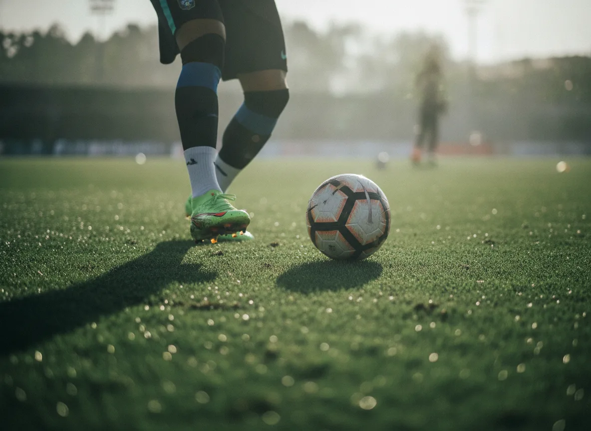 Jogador de futebol em campo com bola, simbolizando retorno de Neymar | Imagine Company - Agência de Marketing e Vendas em Goiânia - GO - BRASIL
