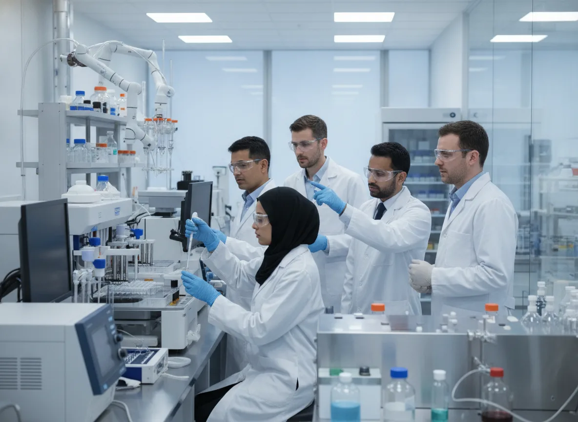 Cientistas trabalhando em laboratório moderno da Novamed em Manaus | Imagine Company - Agência de Marketing e Vendas em Goiânia - GO - BRASIL