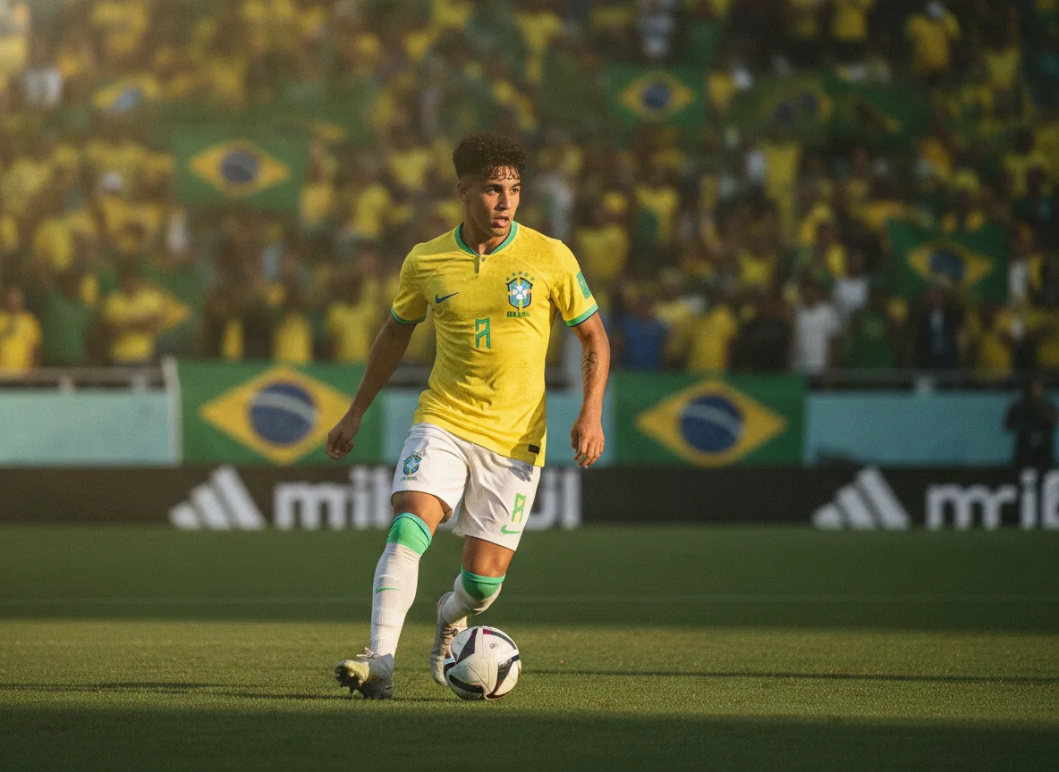 Jogador Éderson do Brasil em campo na Copa 2026 | Imagine Company - Agência de Marketing e Vendas em Goiânia - GO - BRASIL