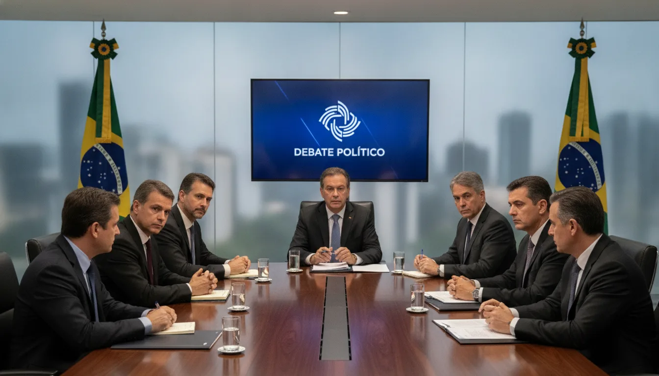 Lula e Jaques em reunião no Senado com bandeiras do Brasil ao fundo | Imagine Company - Agência de Marketing e Vendas em Goiânia - GO - BRASIL