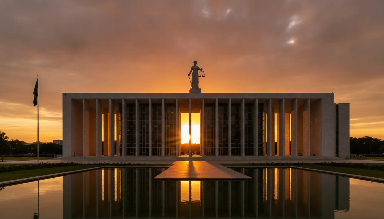 Supremo Tribunal Federal ao pôr do sol, destaque para ICMS | Imagine Company - Agência de Marketing e Vendas em Goiânia - GO - BRASIL