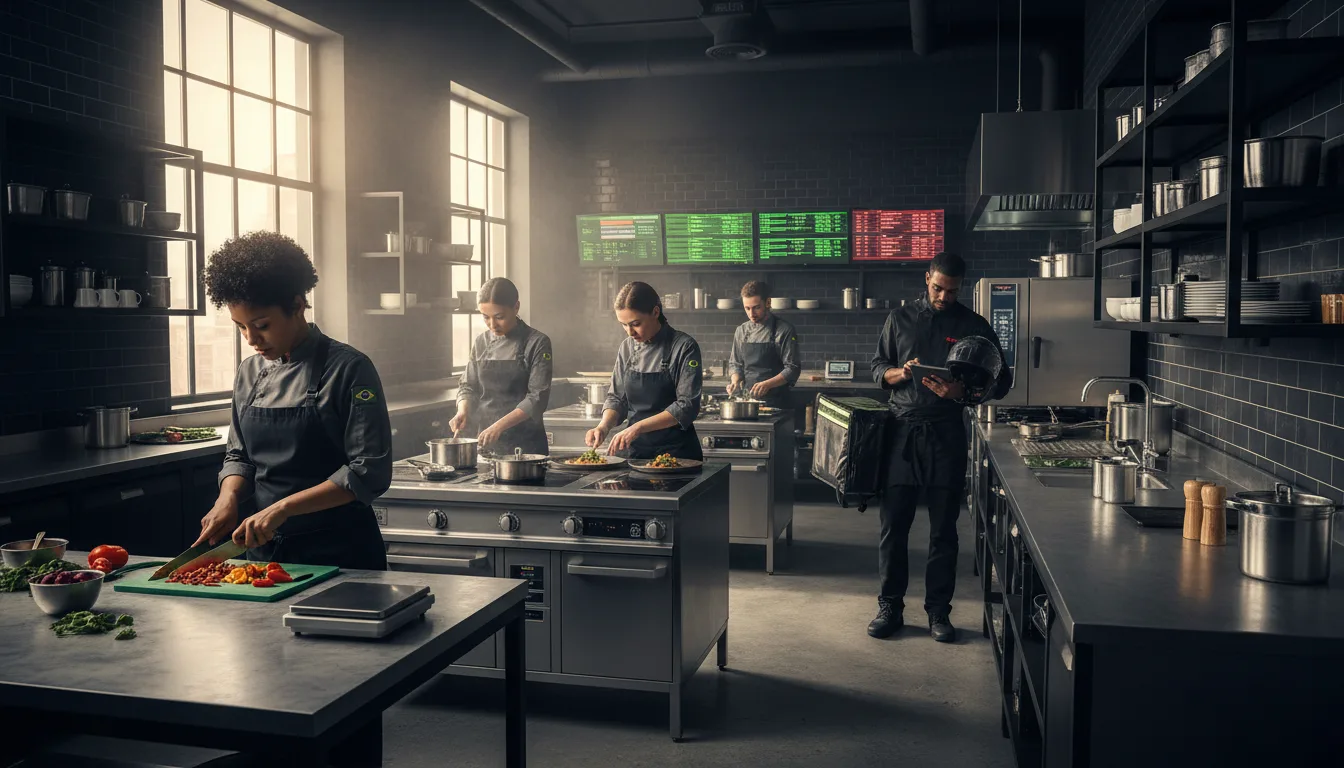 Delivery e dark kitchens