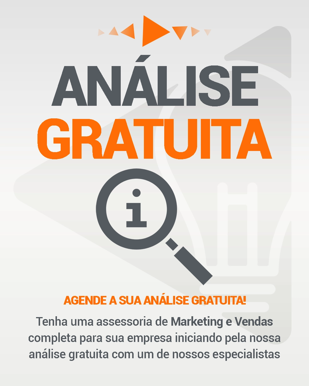 Faça uma análise gratuita do seu Marketing e Processo de vendas na IMAGINE COMPANY - Agência de Marketing Digital em Goiânia - Goias